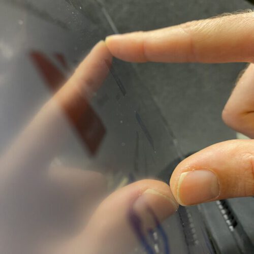 Bedienung eines Touchscreens bzw. HMI an einer Industrieelektronik